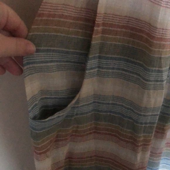 Mara Hoffman Multistripe Swim Sahara Halter Wide Leg CoverUp Jumpsuit - Picture 3 of 8